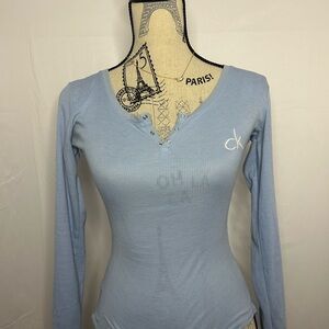 Calvin Klein baby Blue Long Sleeve Top